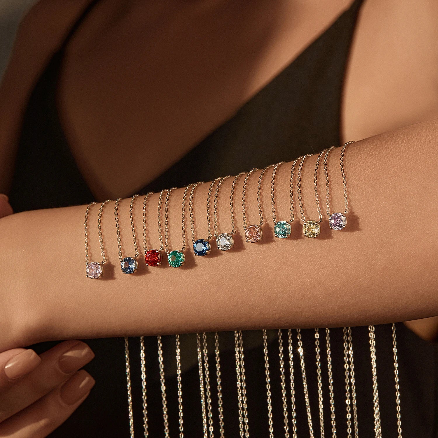 Sterling Silver Exquisite Multicolor Octagon Rose Cut