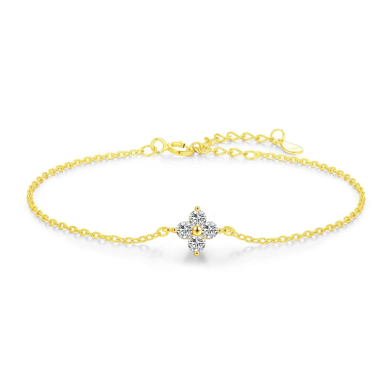 Sterling Silver Stackable Four Leaf Clover