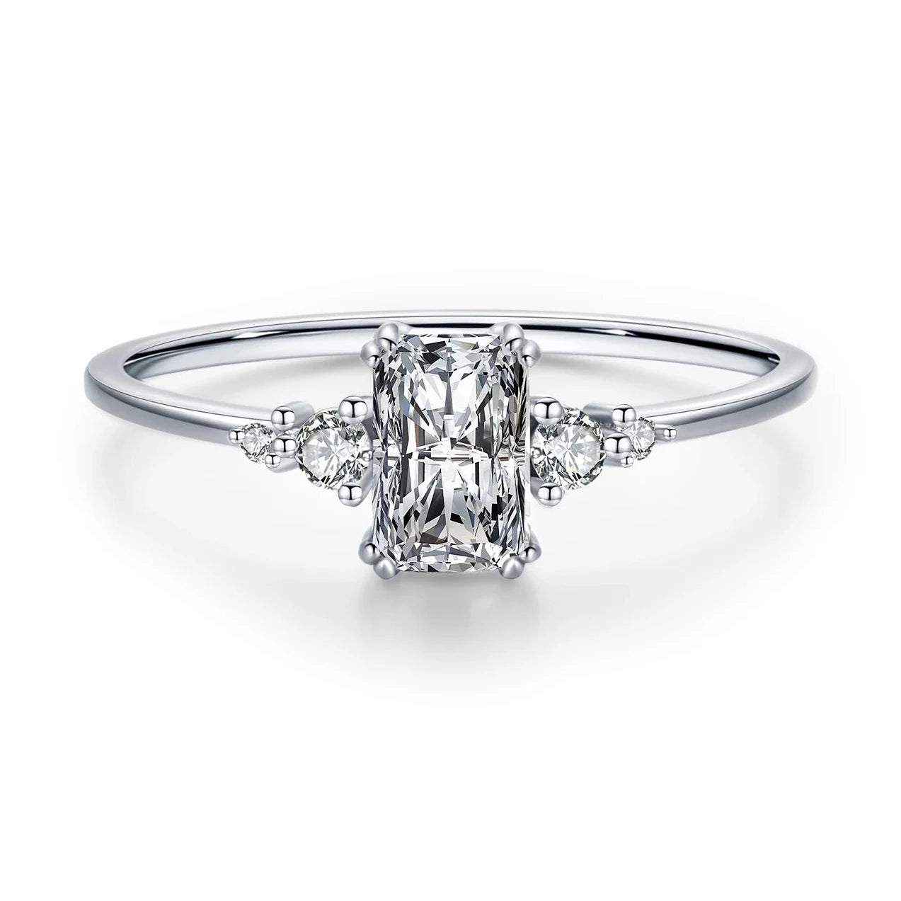 Sterling Silver Sparkling Wedding Ring