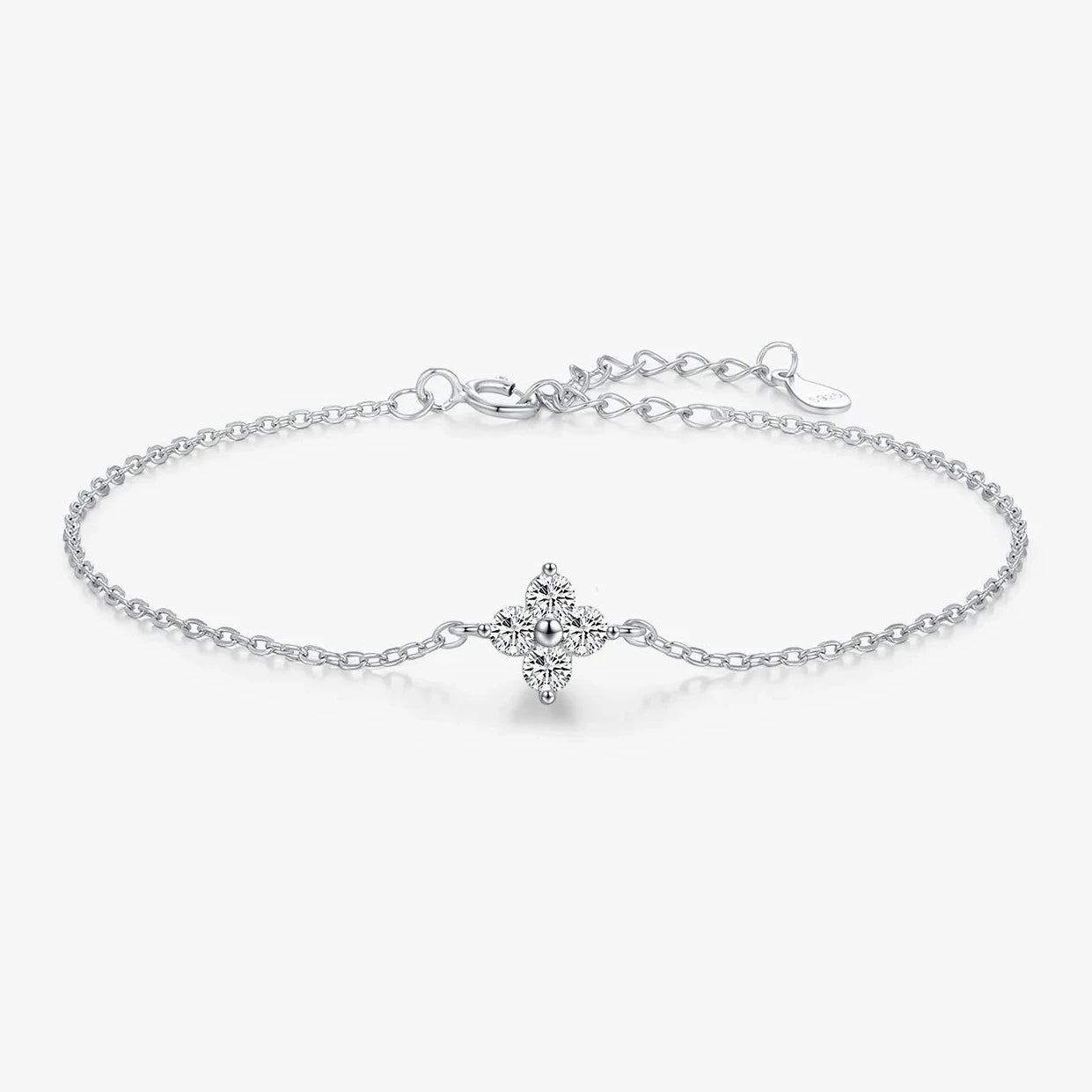 Sterling Silver Stackable Four Leaf Clover