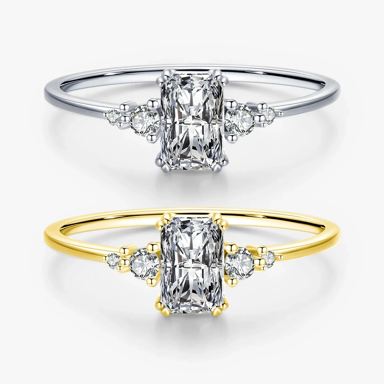 Sterling Silver Sparkling Wedding Ring