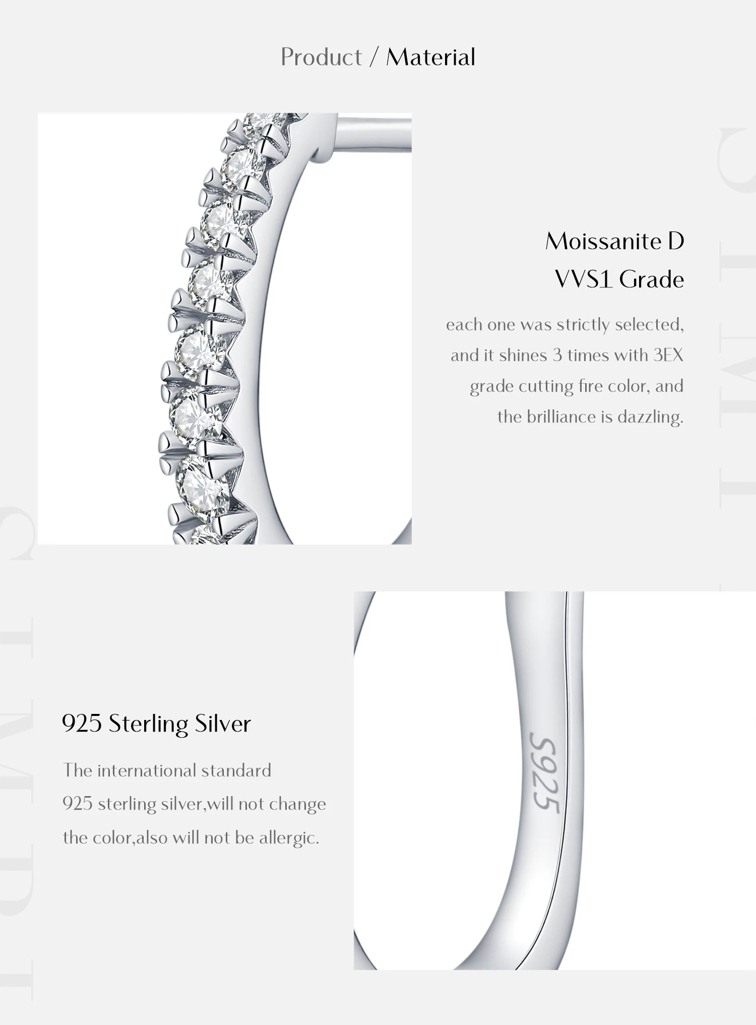 Sterling Silver Classic U Shape Ear