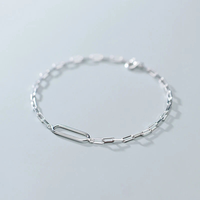Sterling Silver Bracelet Geometric Bangle