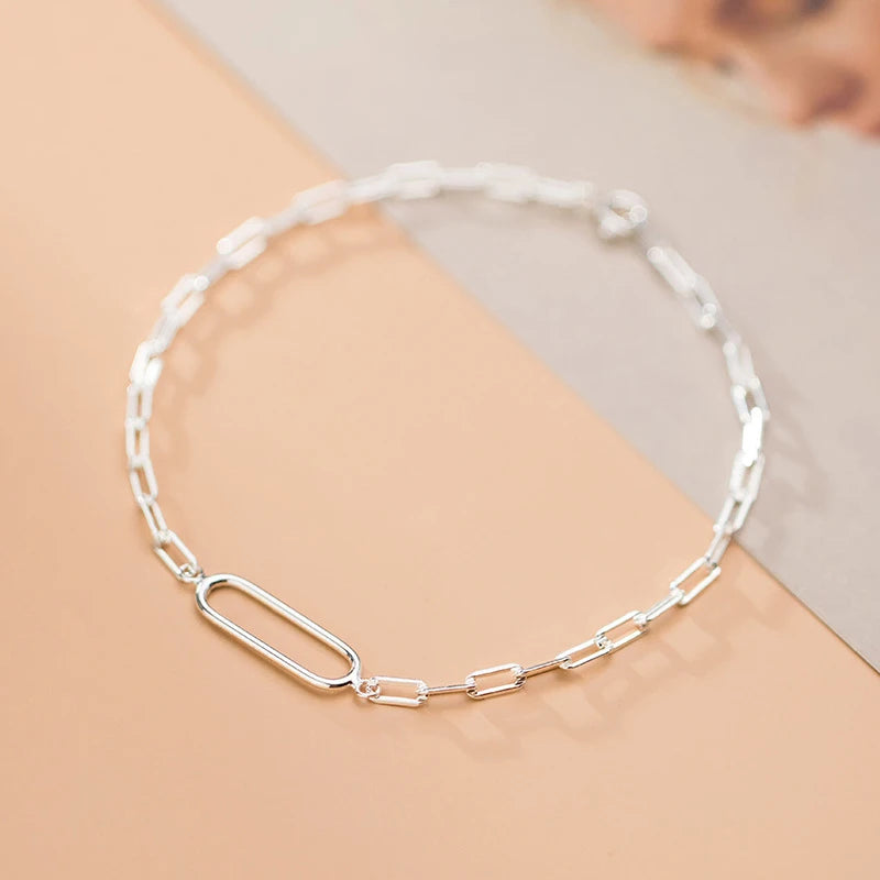 Sterling Silver Bracelet Geometric Bangle