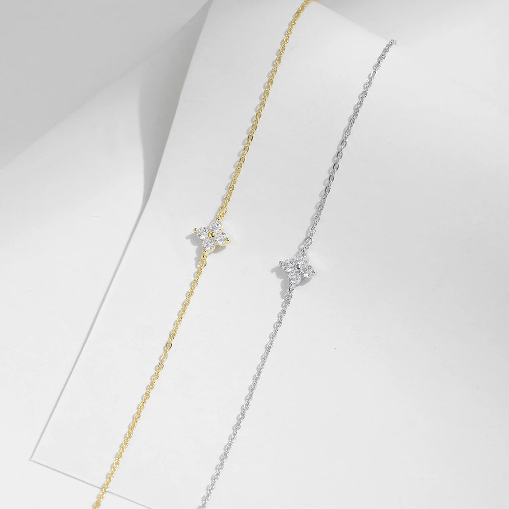 Sterling Silver Stackable Four Leaf Clover