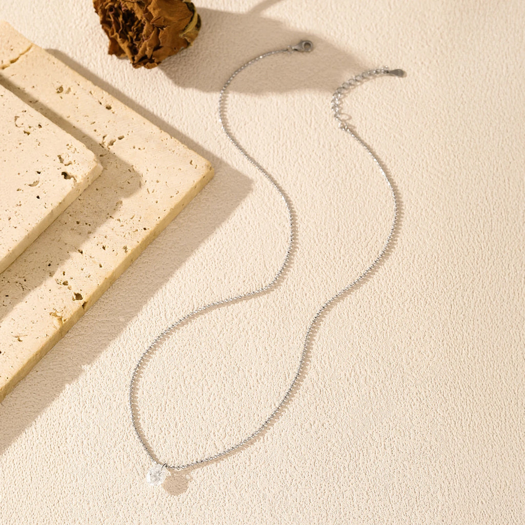 Sterling Silver Sparkling Oval