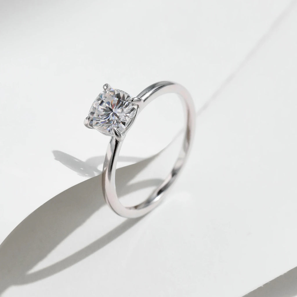 1CT Moissanite Ring Lab Diamond Ring